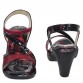 Red and Black Stylish Girls Sandal with Heels